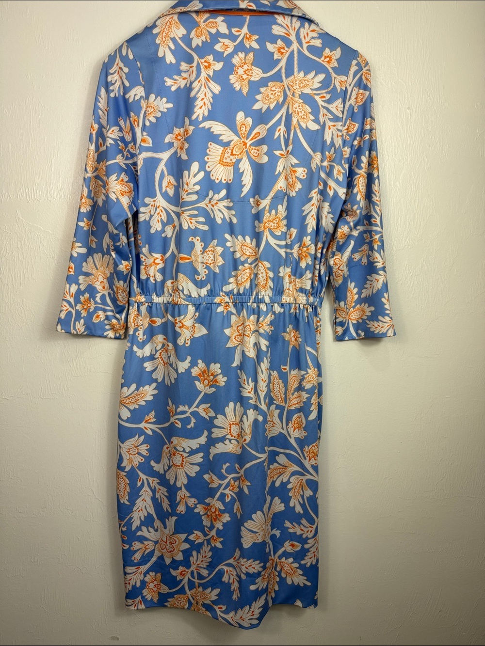NWT Gretchen Scott Twist and Shout Floral Knee Length Dress Periwinkle Size L - Picture 5 of 10